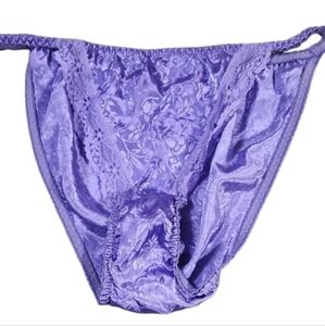 Vintage 6/m Elegant Purple Lace Women's Intimate Panties
